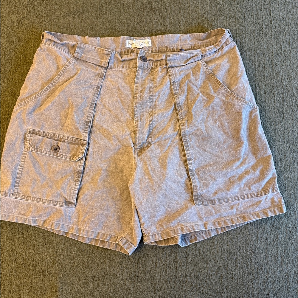 Banana Republic utility cargo shorts men’s size 35 gray cotton